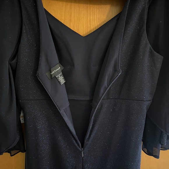 R&M Richards Sleeveless Navy Mother Of The Bride Dress NWT - Picture 4 of 9